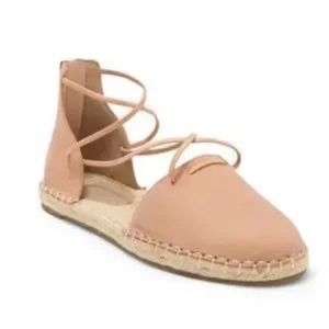 NEW Eileen Fisher Tan/Nude Espadrille Flat Sandals-Never Worn